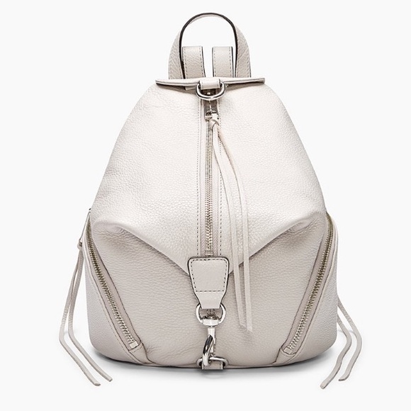 little white backpack